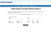 Tablet Screenshot of baratos-vuelos.es